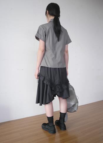 에프터먼데이 unbalance midi frill skirt (2c)