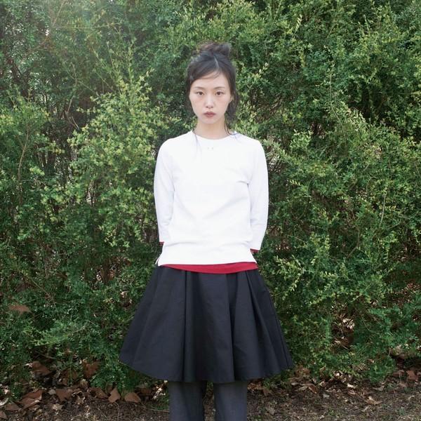 COTTON FLARE SKIRT (BLACK)