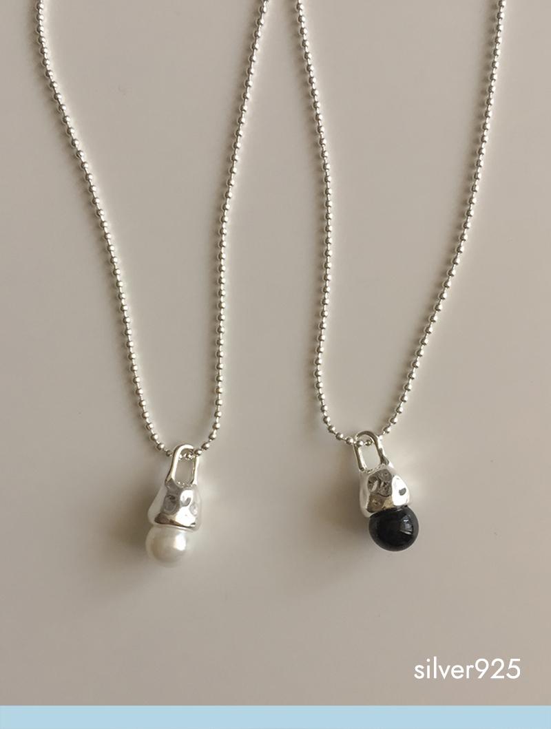 eden pearl necklace (silver925)