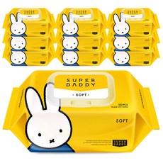 슈퍼대디 저자극 아기물티슈 소프트 캡형