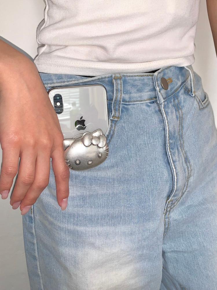 (2type) kitty metal phone holder 키티 메탈 핸드폰 거치대