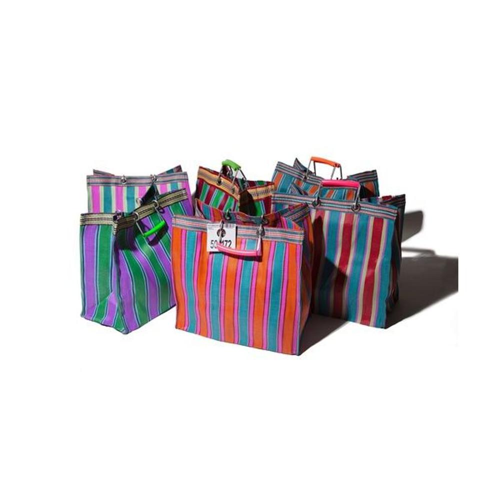 푸에브코 가방 여성 미니 토트백 재활용 장바구니 스트라이프