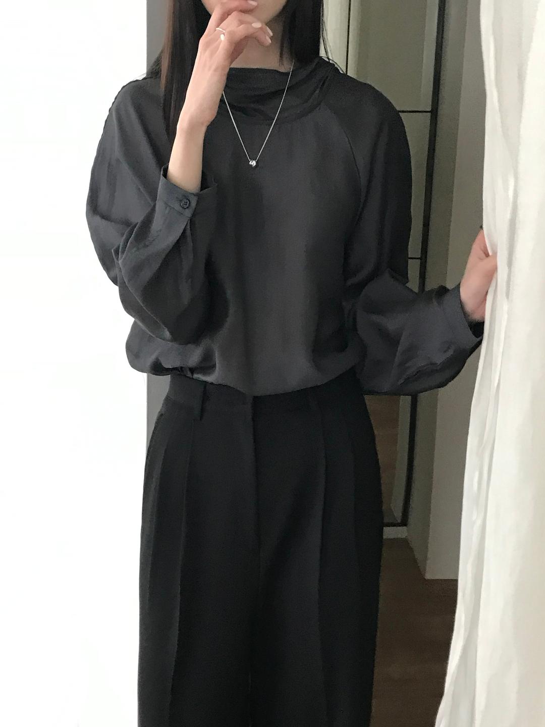 [주문폭주] [2차 리오더] 실비아 타이 블라우스 (2color)