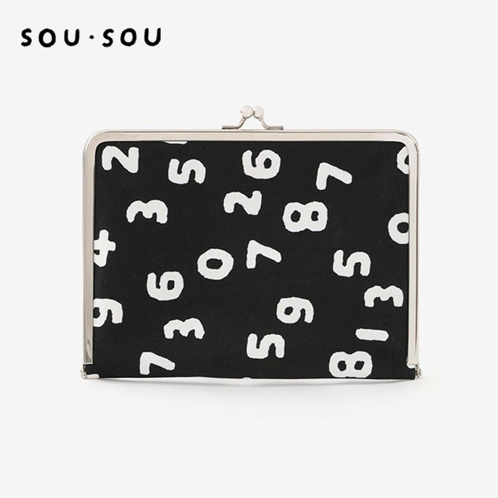 SOUSOU 소우소우 문고 가마구치 책 여권 통장 수납 A6 사이즈 파우치