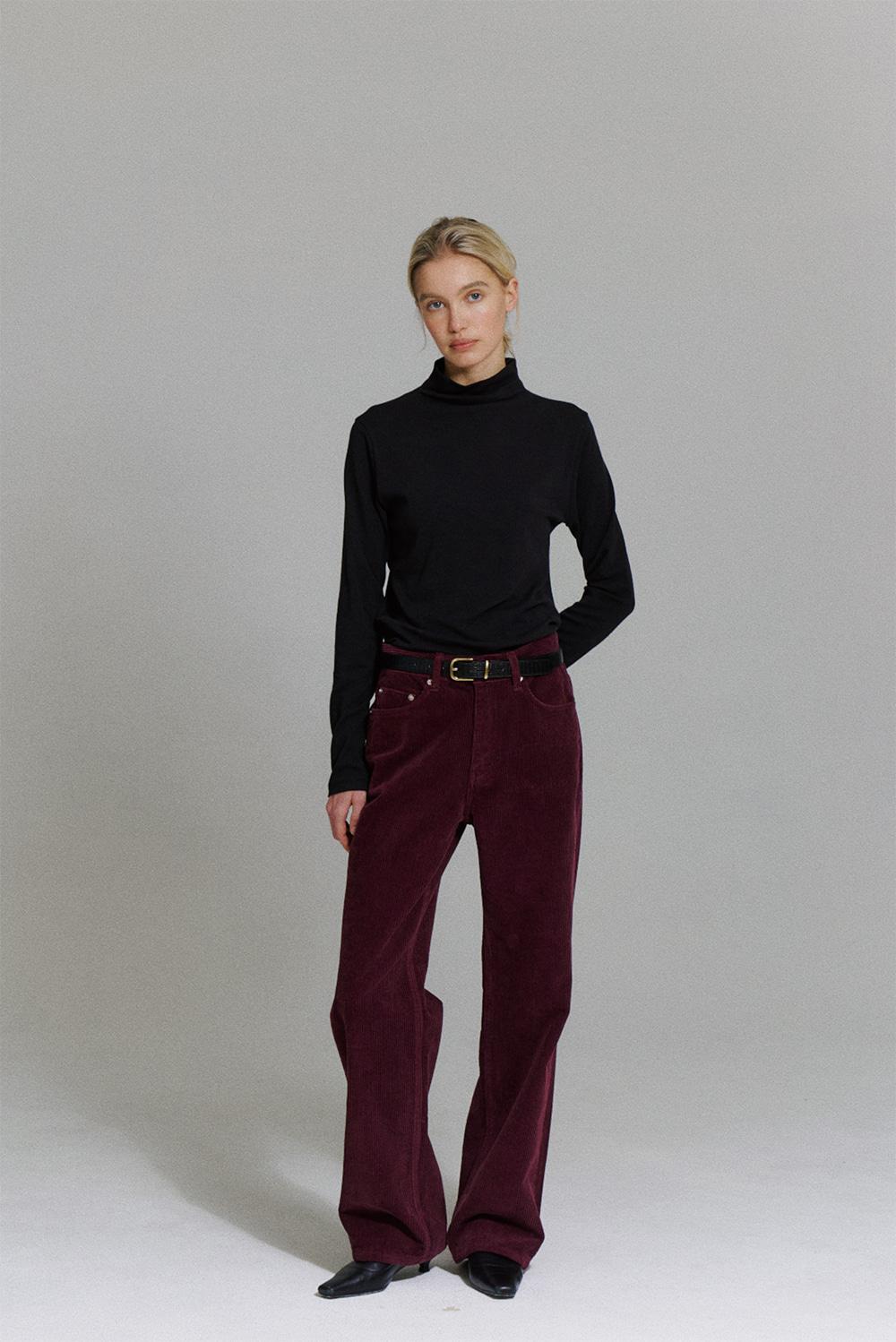 Bennett Corduroy Pants in Plum