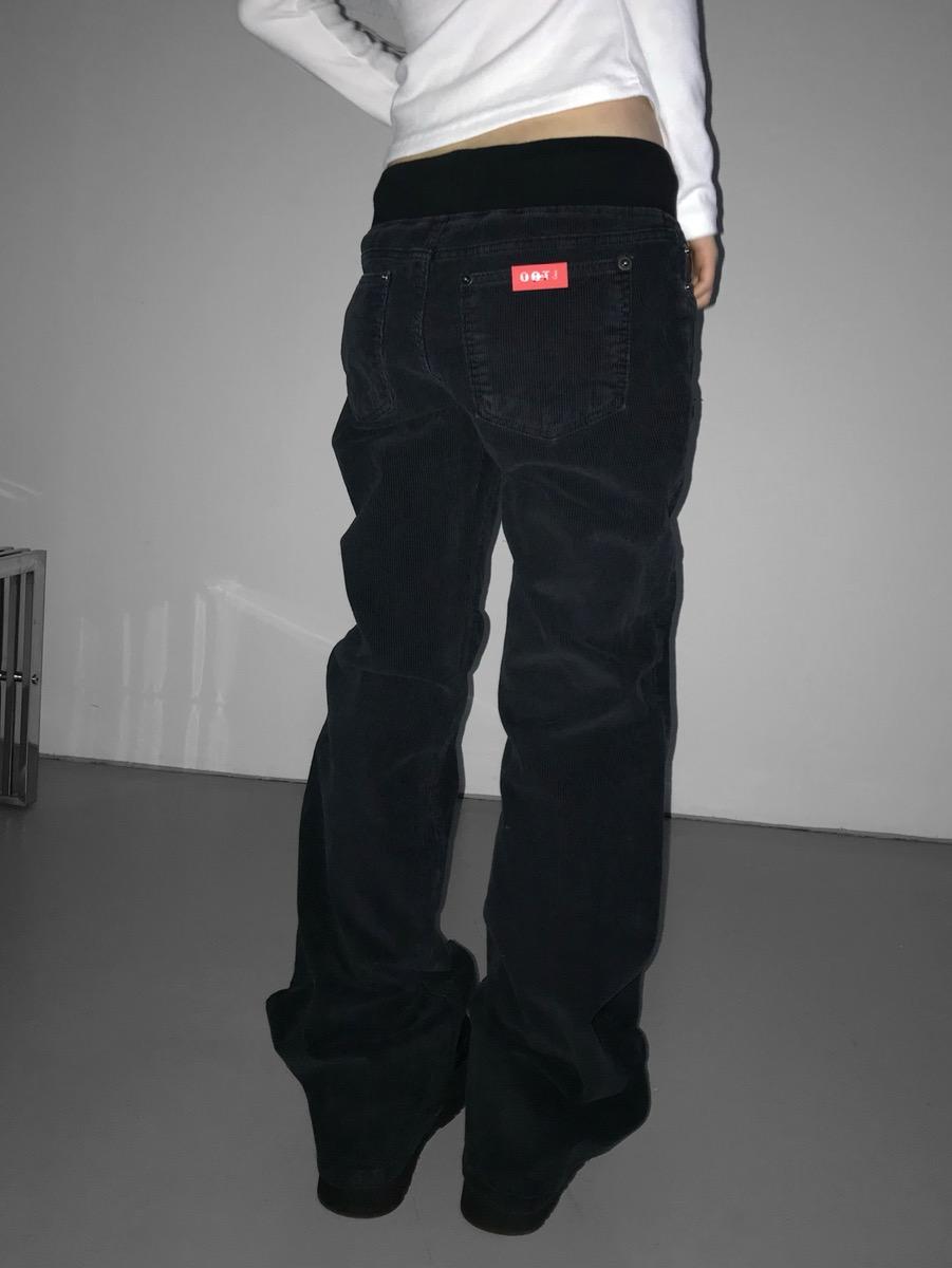 black corduroy banding semi pt