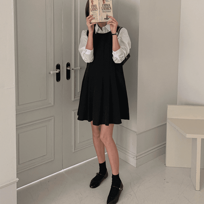 임부복*슈로이 플리츠 원피스