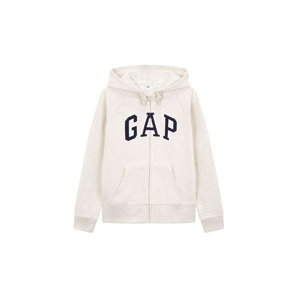 [GAP Adults] [여성] 헤리티지 로고 래글런 후드 집업_오트밀 5123427001 : GAP