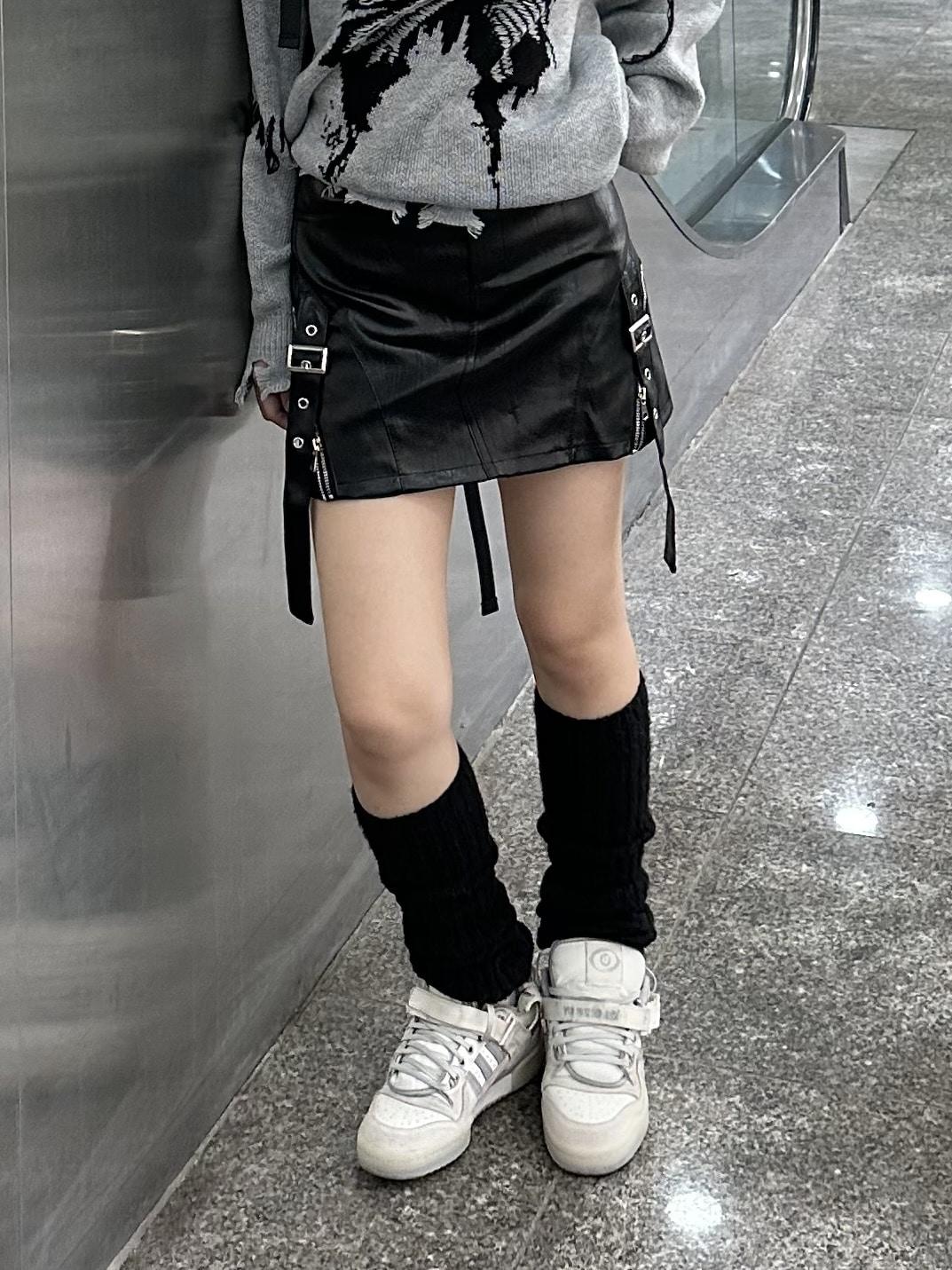 레자 벨티드 스커트