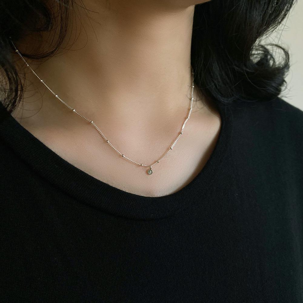 initial grain necklace
