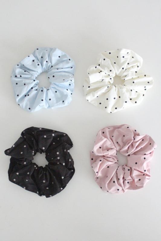 dot scrunchie (4color)