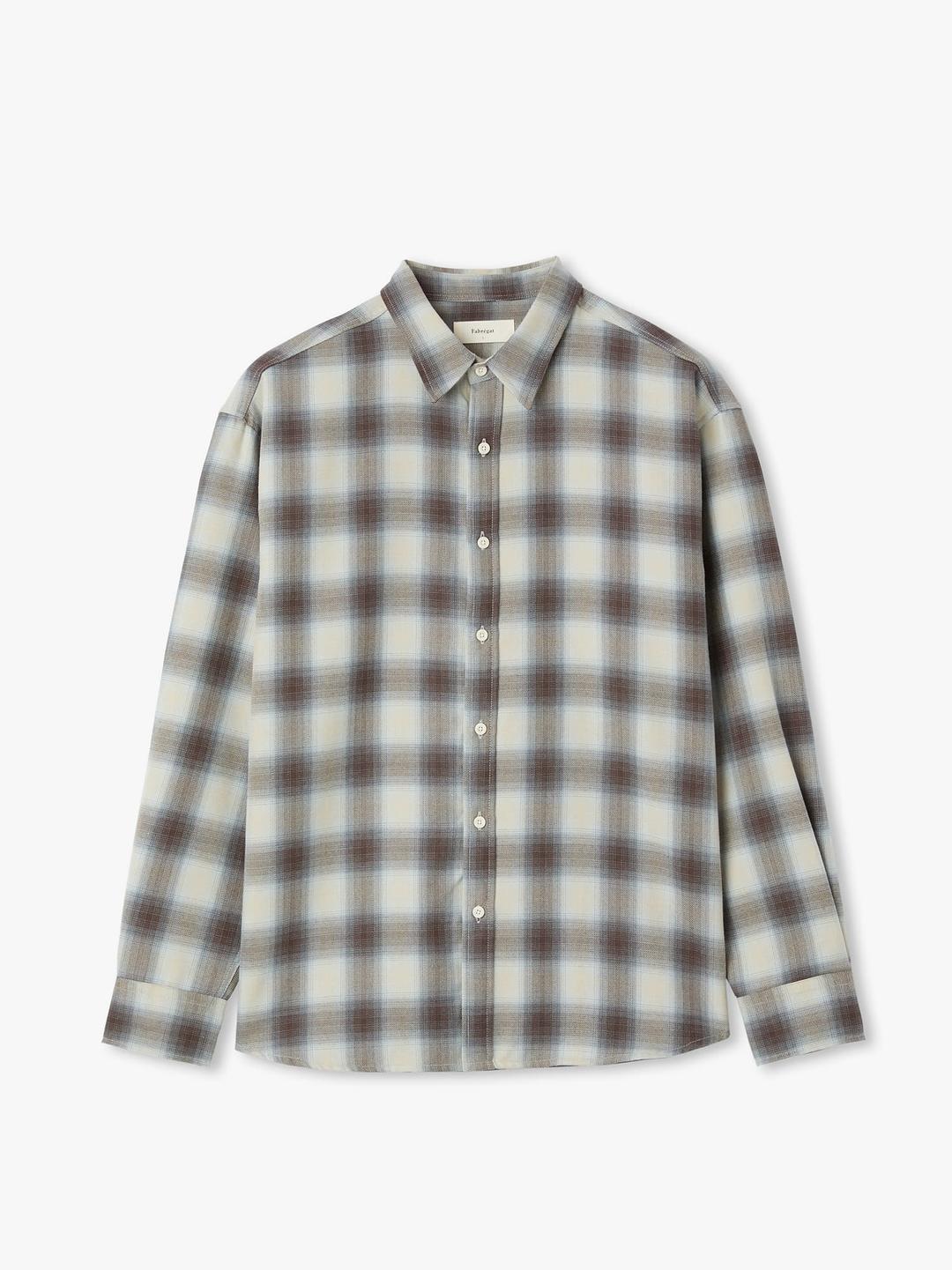 Mosaic Ombrer Check Shirt (Beige)