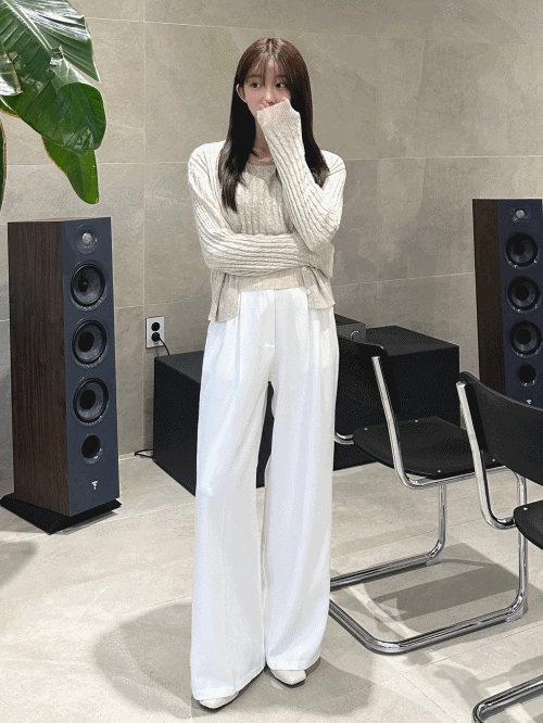 [숏/기본/롱] 3TYPE 프리드 와이드 슬랙스