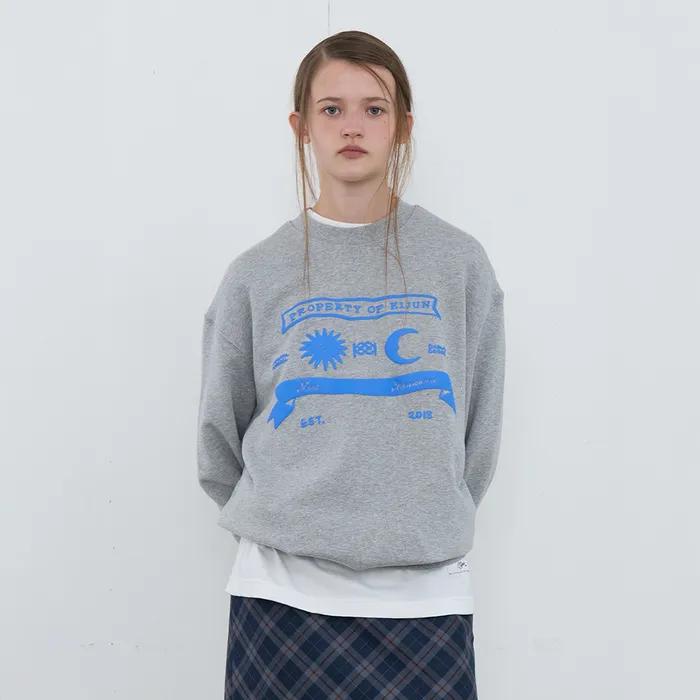 [12/16 출고][2차]Sun Moon Pullover UNISEX Melange Grey