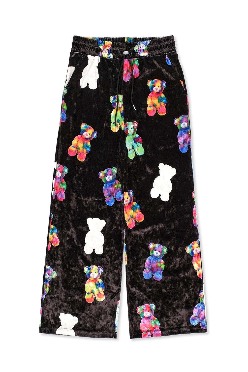 [2월 18일 예약배송] VELOUR GRAPHIC PANTS_BLACK : 20FW 벨루어 그래픽 팬츠_블랙
