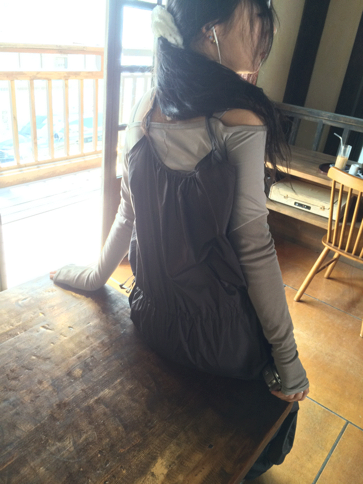 뮤트 투톤 셔링 워머 t