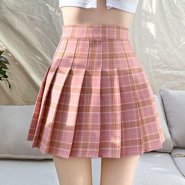 [당일발송주문폭주]하이틴 퀸카 체크 테니스 치마 바지