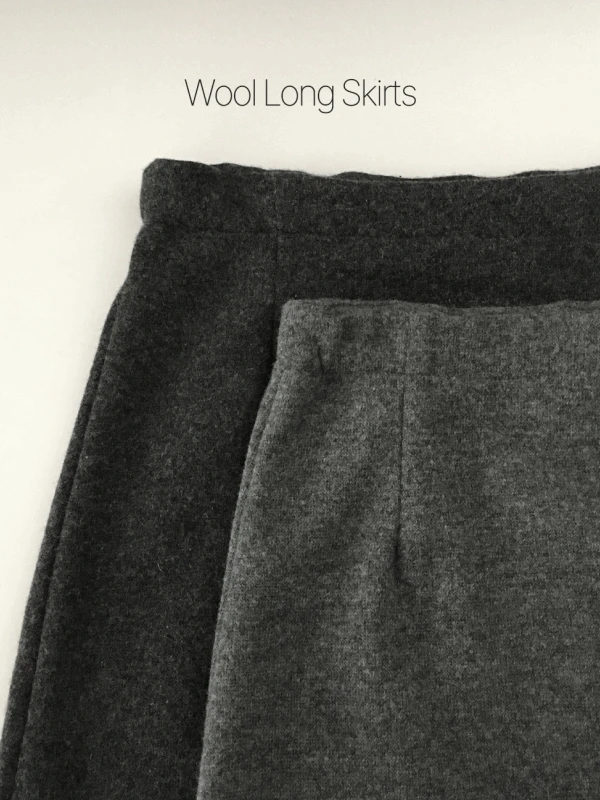 [울🤎] 터치 롱스커트 기모스커트 / 2주 소요