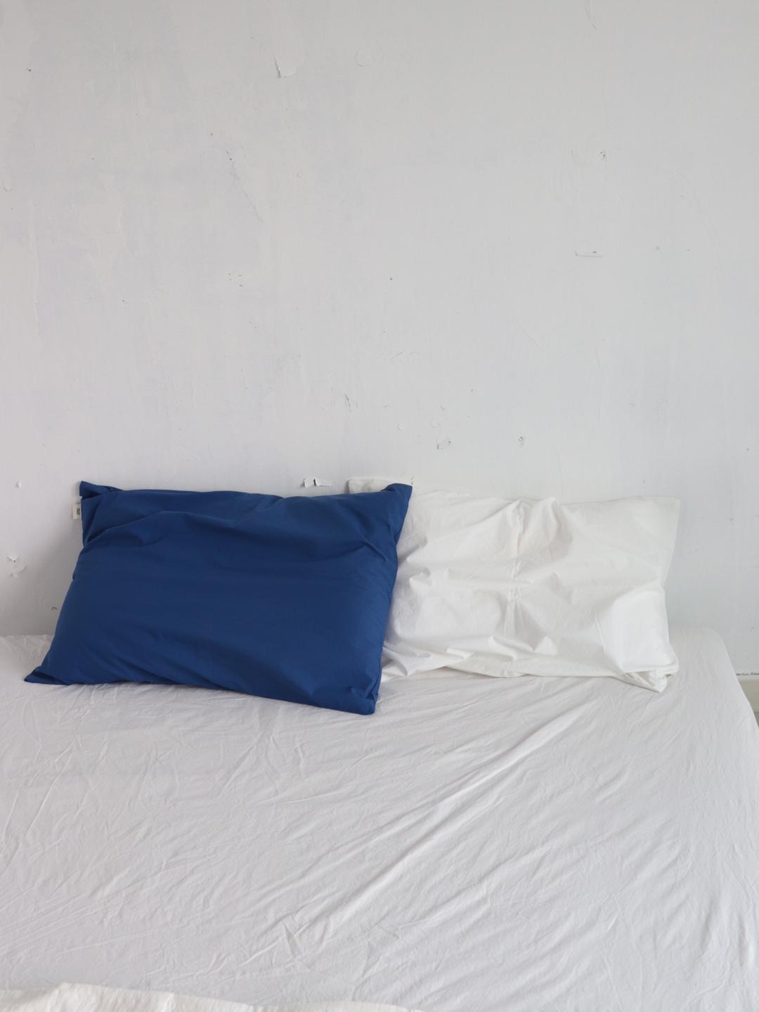 Cobalt cotton Pillow cover