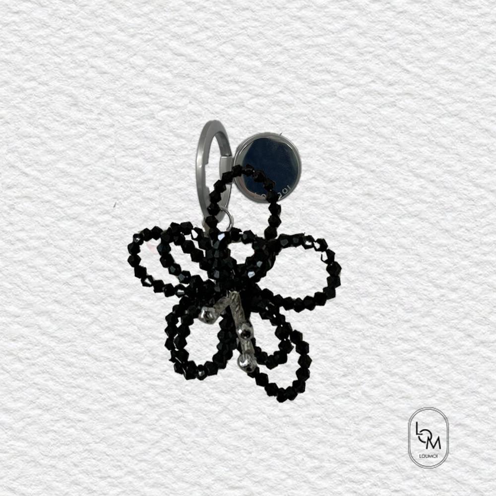 Loumoi ring tok _Black flower (발송일까지 7일 소요)