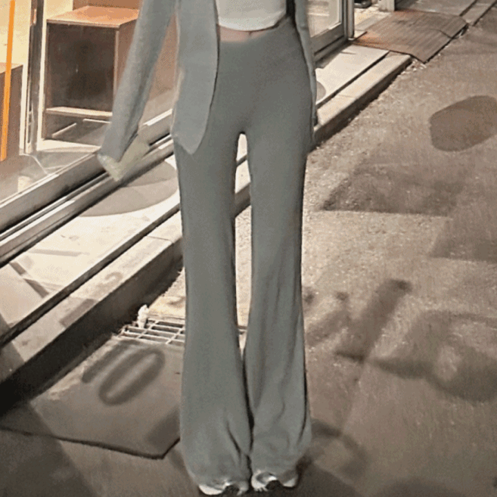 멜블랑 데일리 로우라이즈 부츠컷 트레이닝 팬츠