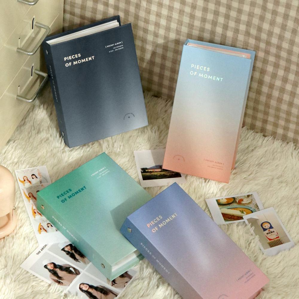 모멘트 사진첩 4컷사진 4x6 포토카드 앨범 포카 바인더 콜렉트북 콜북 3종