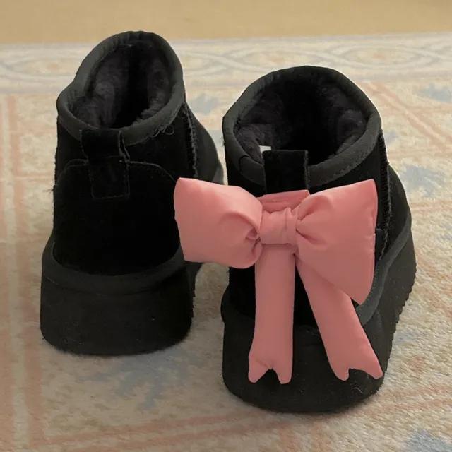 이, [어그꾸미기, 소품꾸미기/주문폭주] 패딩 리본 브로치(4컬러)