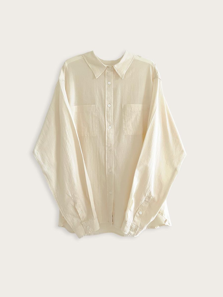 august shirring shirt - butter