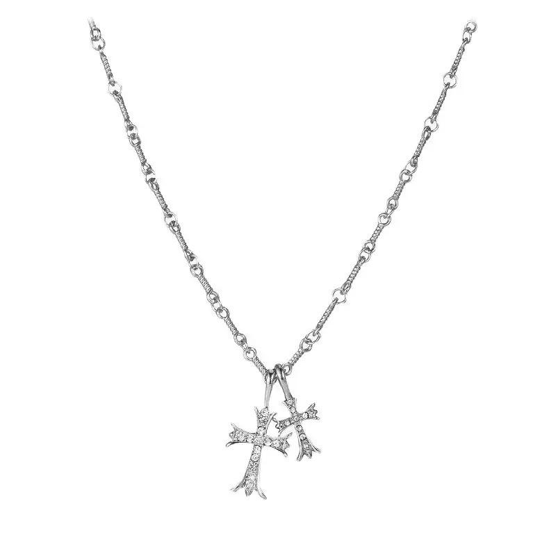 953. Double cross cubic necklace