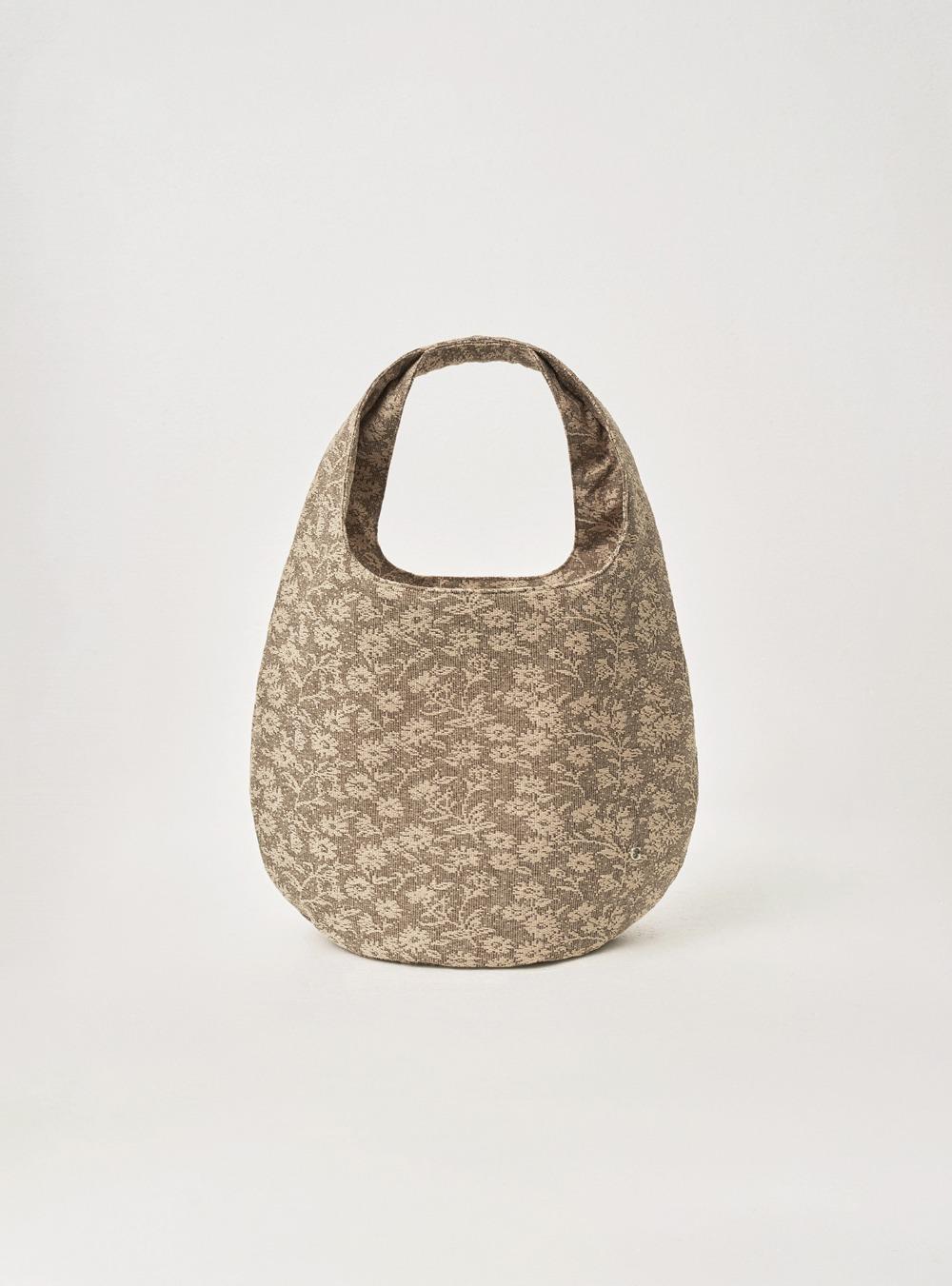 FLORAL SHOULDER BAG - BROWN