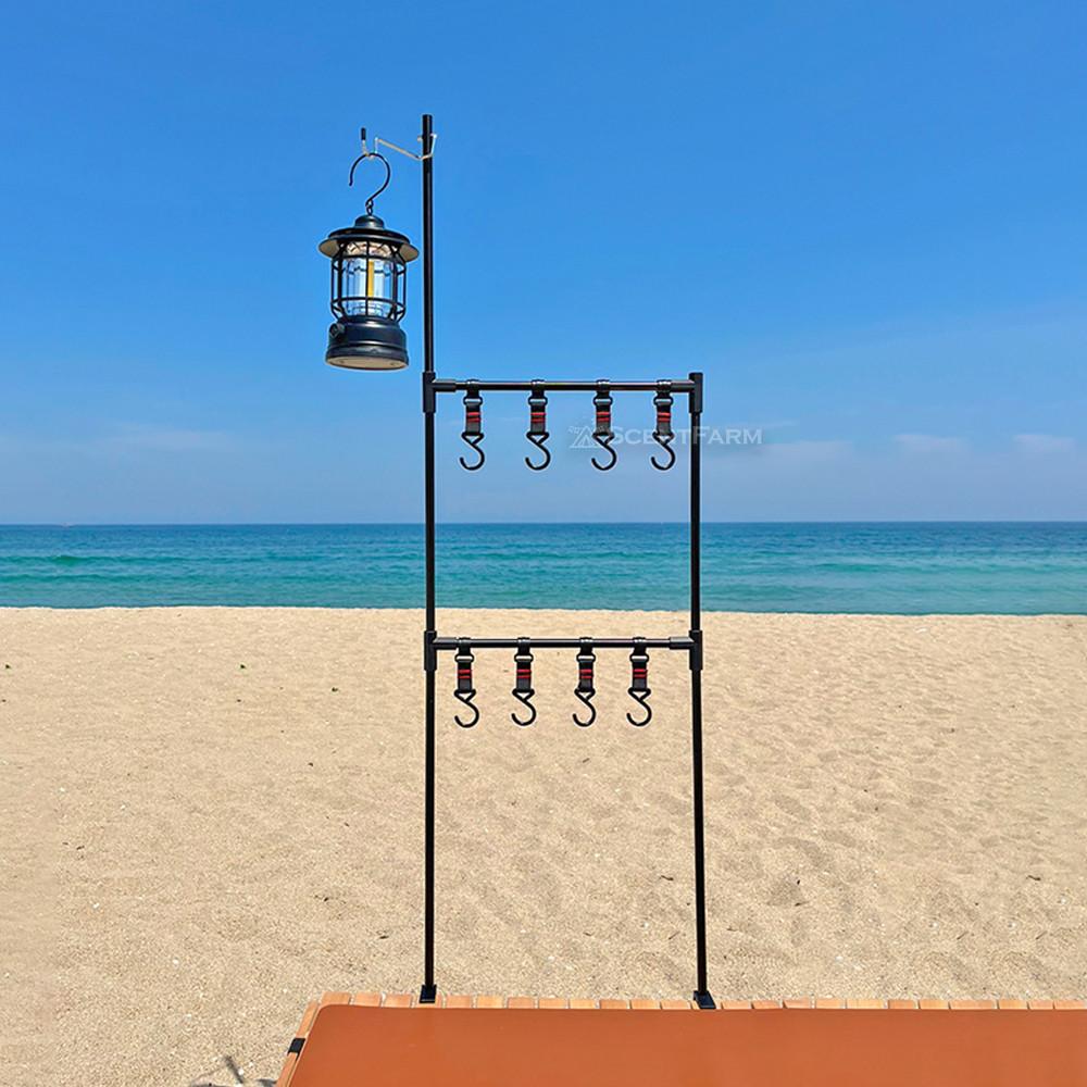 센트팜 캠핑 테이블 랜턴걸이 거치대 세트