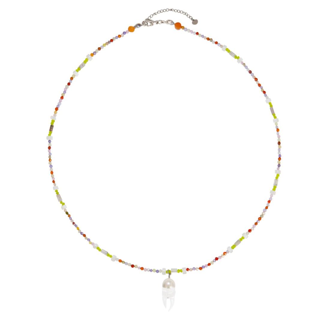 Beads Lucent Necklace (Rainbow)