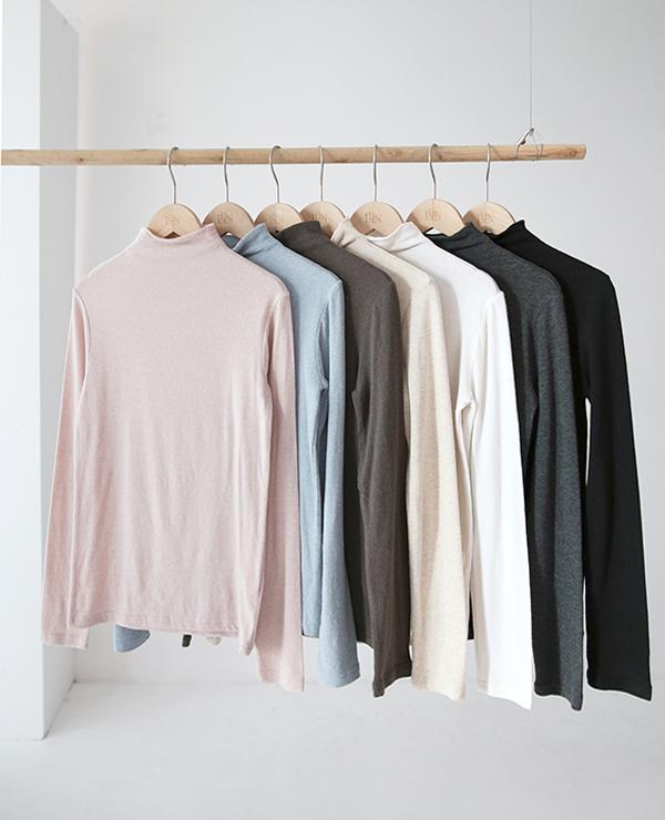 르베네 마이드 앙고라 목폴라 티셔츠 (7color)