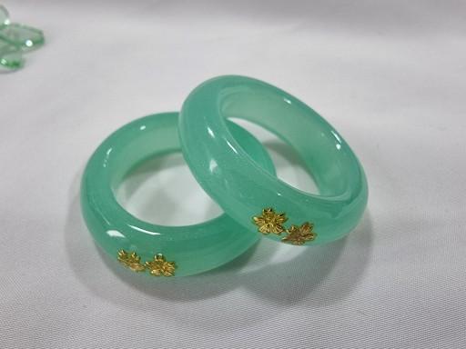 옥빛 레진 가락지(선물/명절)