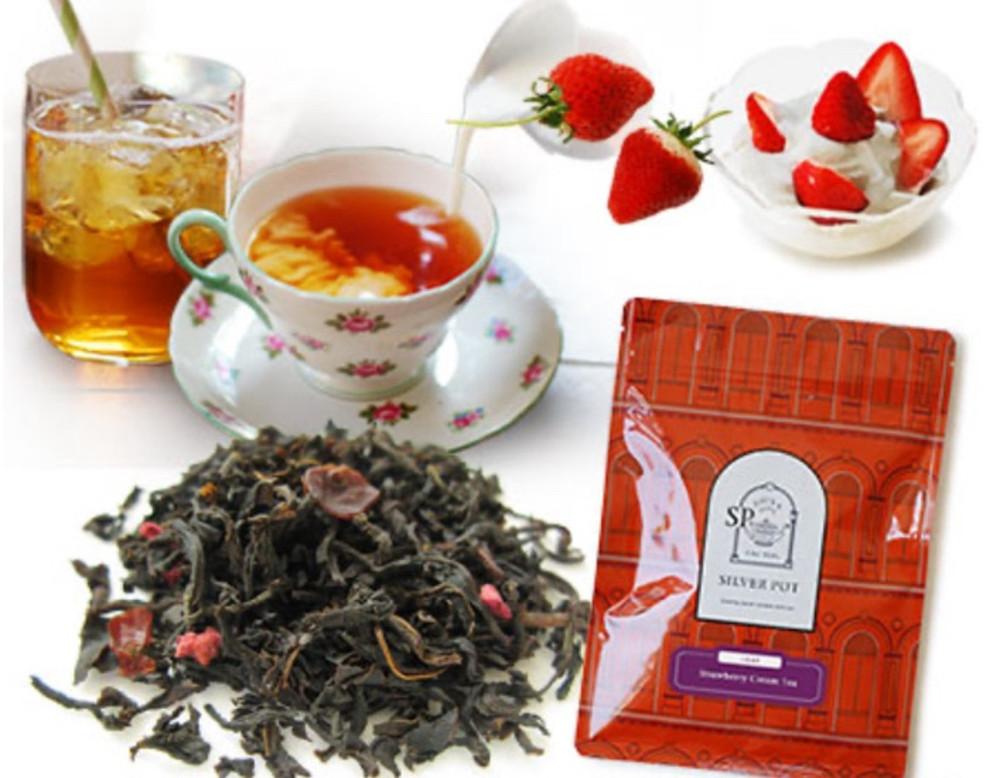 실버팟 딸기크림 티