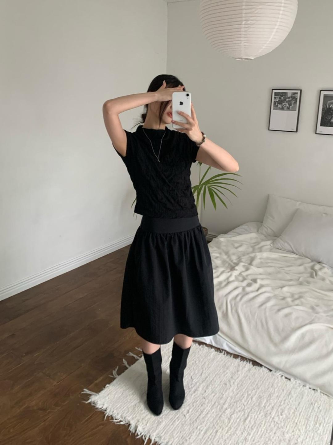 옵텐소 [MADE] rain midi skirt
