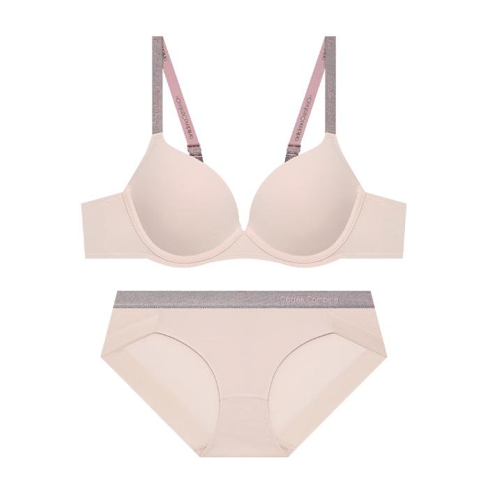 [4컬러] 딥무드 실버밴딩 브라 햄팬티 세트