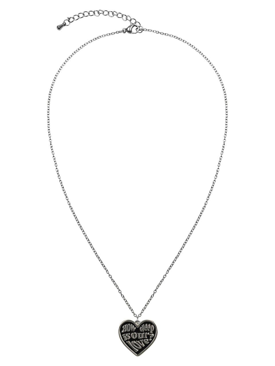 LOVE PENDENT NECKLACE(BLACK)