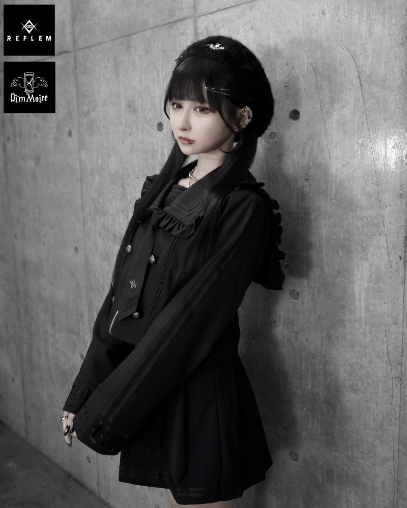 REFLEM×DimMoire [ロゴ刺繍セーラーSETUP）Black