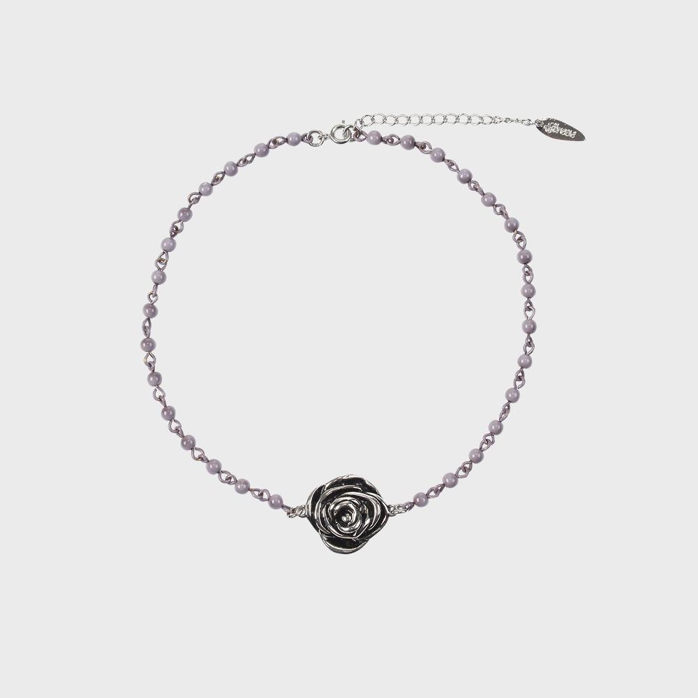 CANDY BALL ROSE CHOKER (LAVENDER)