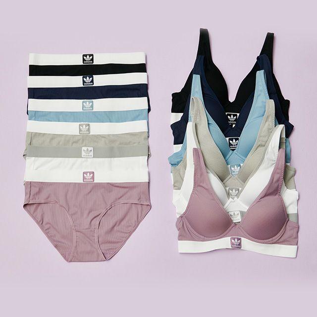 2종(브라1+팬티1) [아디다스 오리지널] 정품 트레포일 불꽃 페일 브라팬티 택일