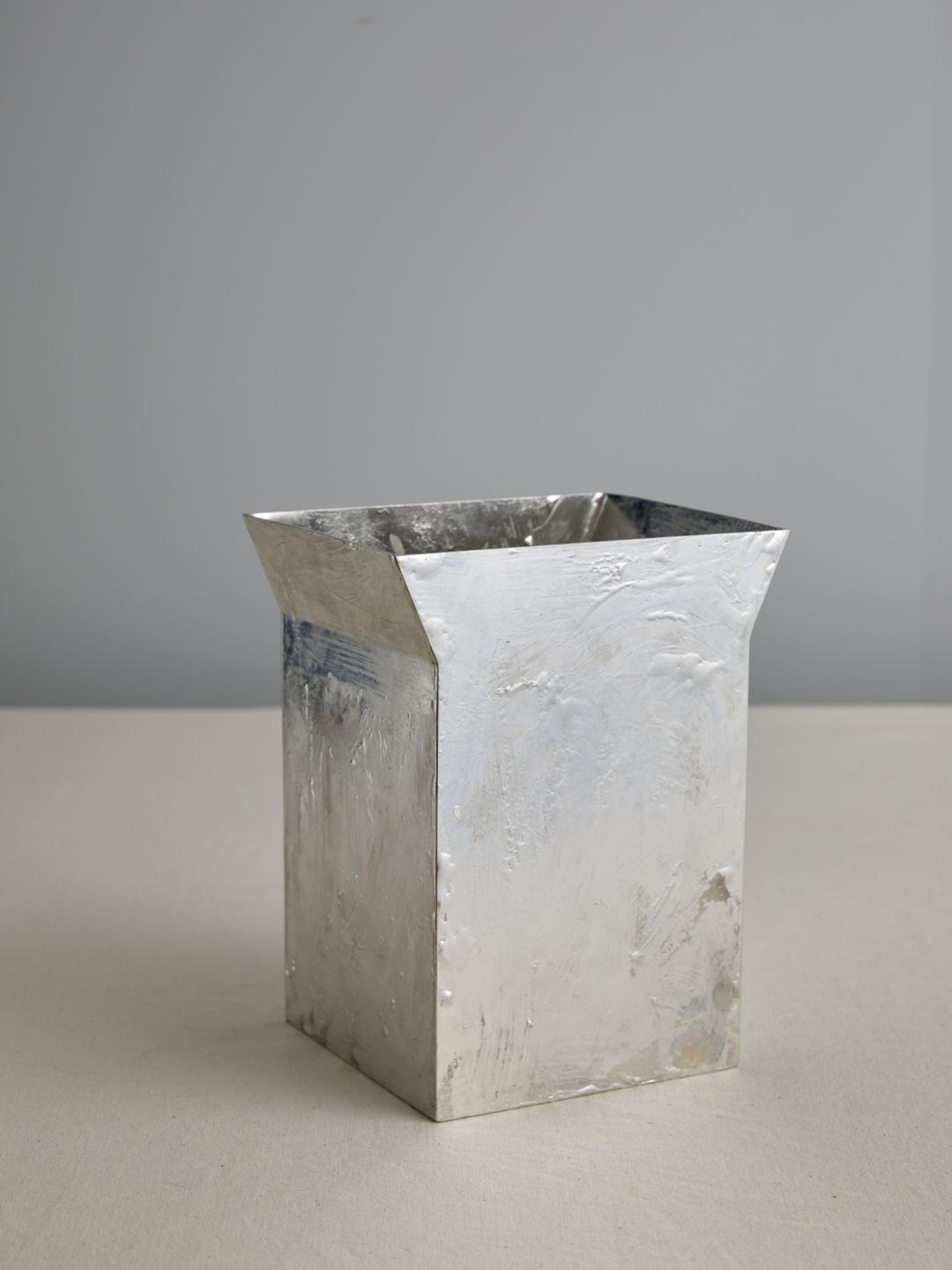 Brass Wine Bucket Silver