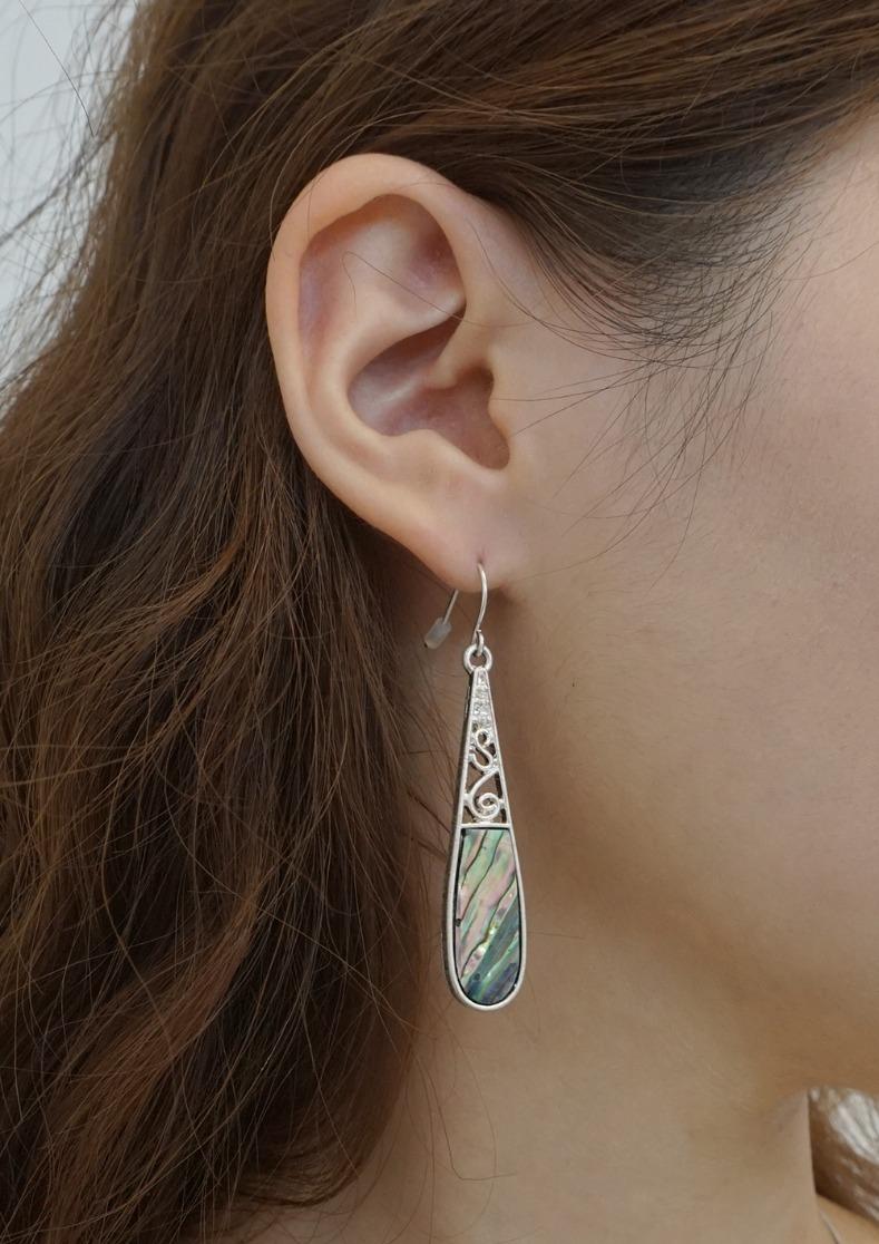 [E317]black mother of pearl earring01/자개귀걸이/귀걸이/이어링/시선