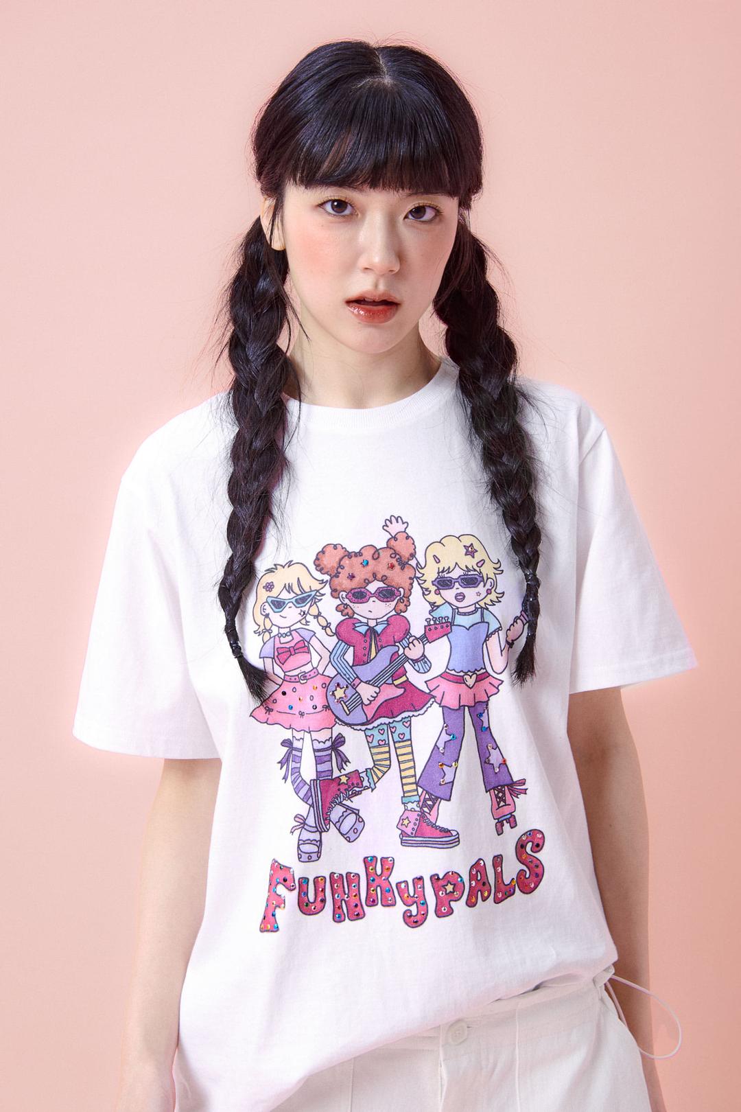 Funky Pals T-shirt - Ivory