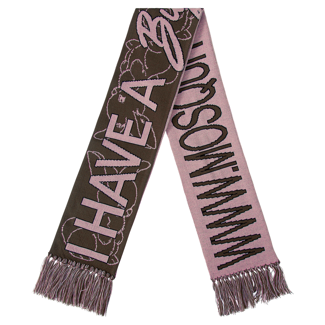 I HAVE A big heart KNIT SCARF