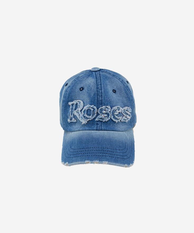 Roses Denim Ball Cap