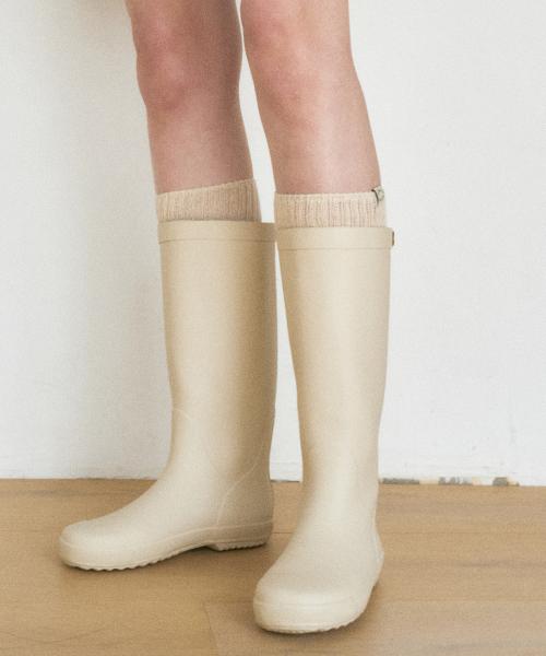 BSM RAIN BOOTS LONG - SAND BEIGE