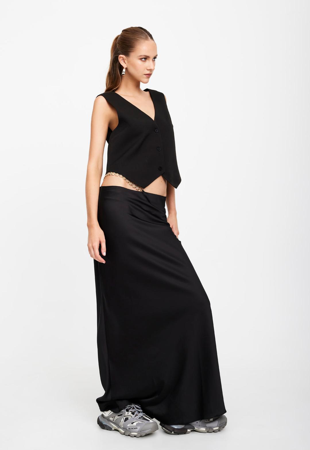 THE PIA MANCE x LIONESS EDIT - MARMONT MAXI SKIRT - L / INK