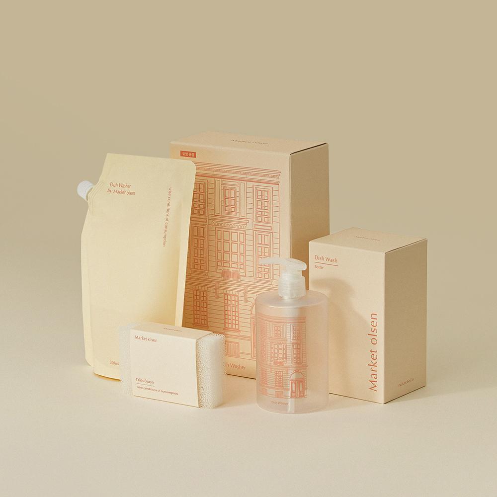 마켓올슨 친환경 대용량 주방세제 500ml (용기포함)