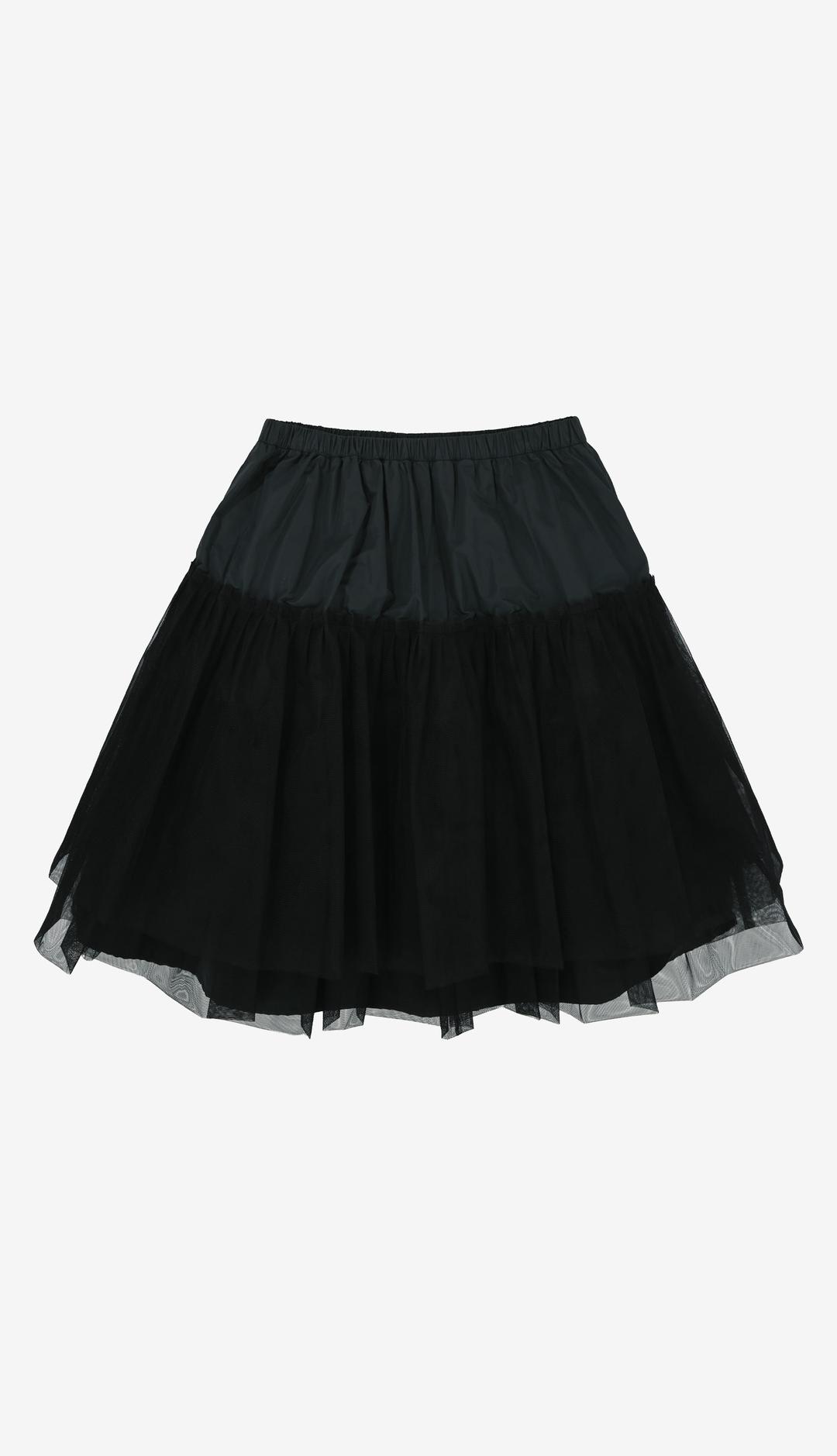 246. Mesh Flare SK _ Black